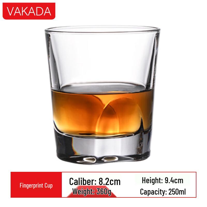 VAKADA Nordic High Borosilicate Whiskey & Spirits Glass