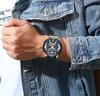 CURREN8329 Sport Watches for Men Blue Top Brand Luxury Military Leather Wrist Watch Man Clock Fashion Chronograph Wristwatch