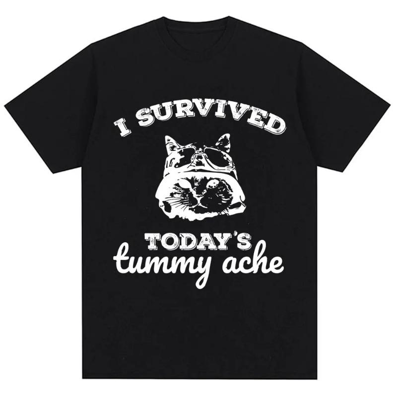 T-shirt in Cotone Gatto Divertente Certified Freak Unisex Uomo Donna Opium Merch Moda Taglia Grande Top Manica Corta Stampa Lettere T-shirt S-4xl