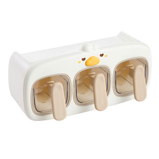 Nástěnný stojan na koření s lžičkou Průhledný vzduchotěsný dávkovač koření Multifunkční krabička na koření Nádoba Kuchyňský úložný organizér