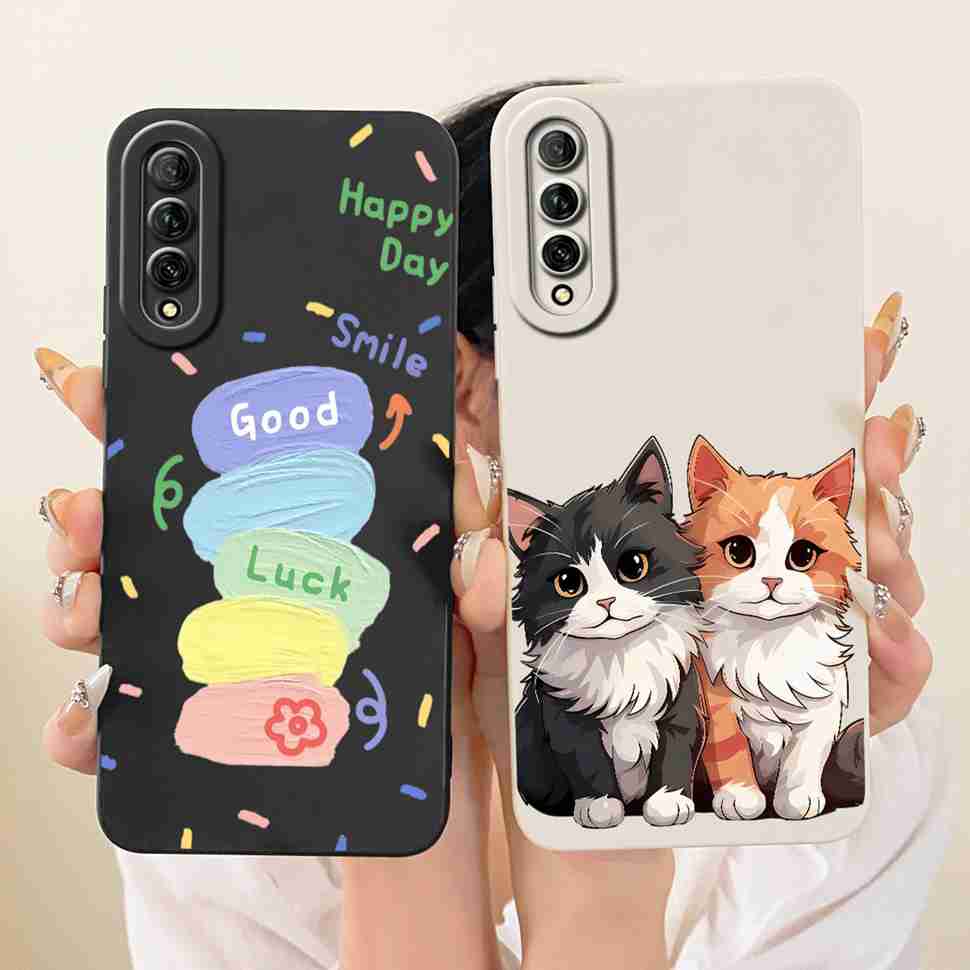 For Huawei Y9s Case Stylish Pretty Girls Flower Cover Soft Silicone Case For Huawei Y9s Y 9s STK-L21 STK-LX3 STK-L22 Back Cover
