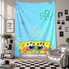Wall TapestrySpongeBob Football Art Hanging Cloth Decorative Background Cover for Room Decoration