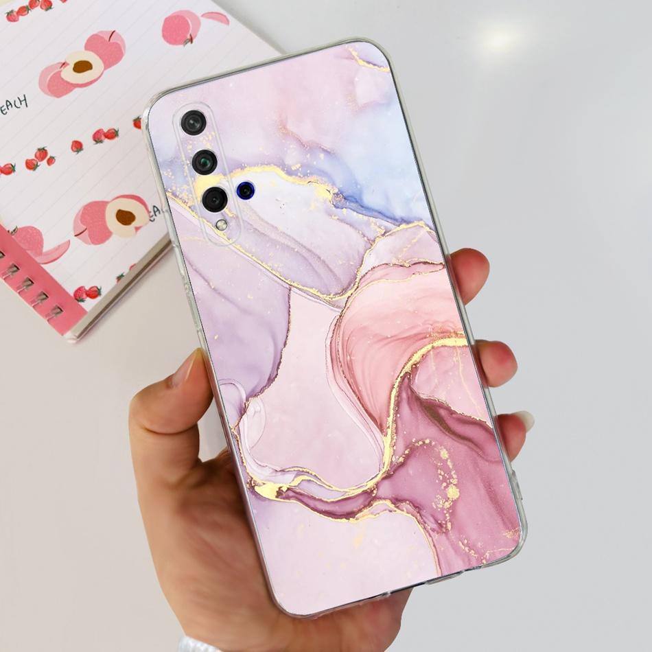 For Huawei Nova 5T Phone Case Nova5T YAL-L21 YAL-L61 YAL-L71 Elegant Printing Soft Silicone Clear TPU Slim Cases