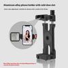 Triple Phone Holder Tripod Mount Adapter 360 Degree Head Live Streaming Tool for Camera Light Microphone Phone