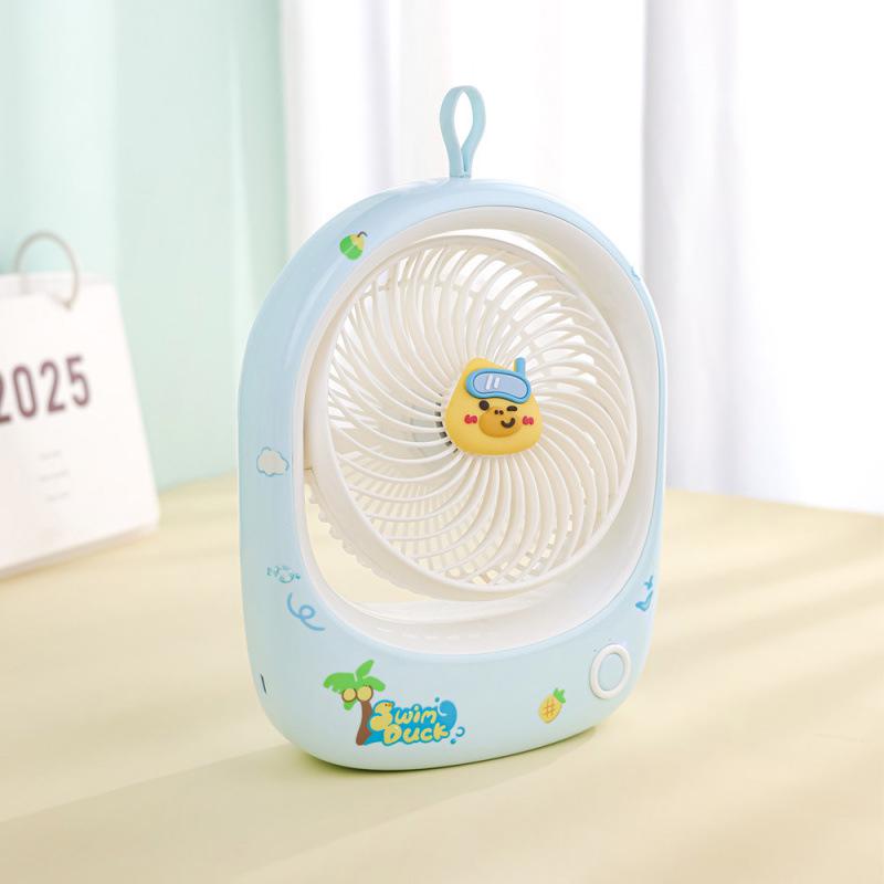 

7-inch USB Portable Desktop Fan - Cute Cartoon Design for Dorms and Offices 194x77x287 mm