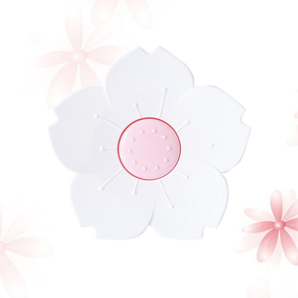 2Pcs Flower Shaped Cherry Dish Detachable Draining Soap Holder Anti-Slip Tray for Kitchen Bathroom Home
