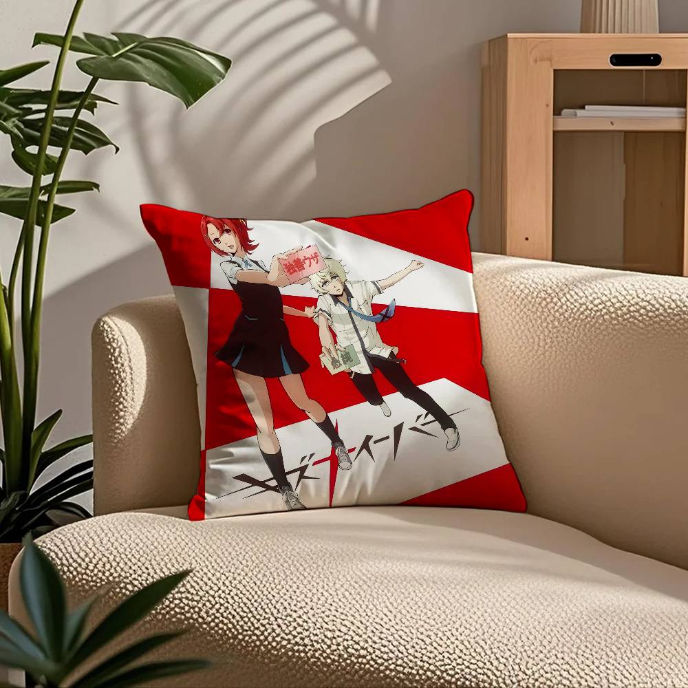 K-Kiznaiver Anime Pillow Case Comfort Sofa Bed Silky elegant Invisible zipper Custom Decorative cushion cover