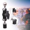 1/4inch Thread to 17mm Ball Head Joint Base Double Socket Arm Extension Arm Motorcycle Bike Phone Mount Camera Lighting