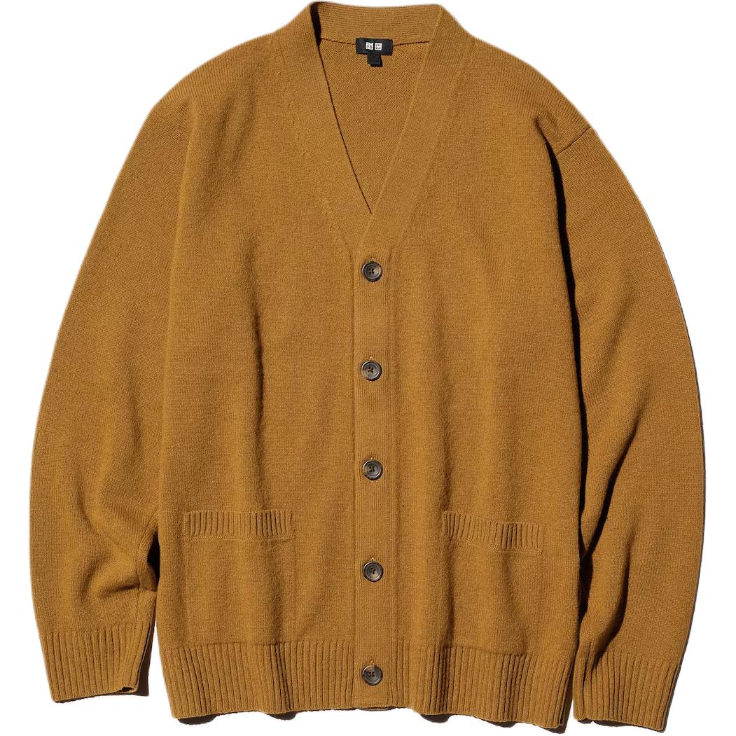 UNIQLO Casual V-Neck Cardigan Melange Long