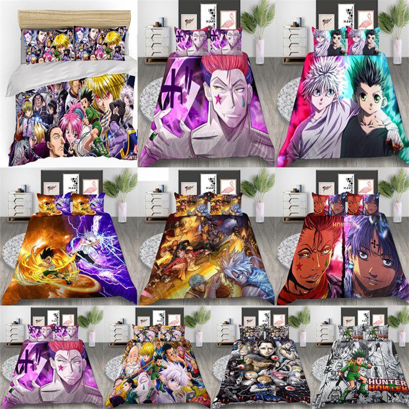 Hunter Hunter 3D Gedrucktes Anime Bettwäscheset für Komfortablen Schlaf US EU Größen