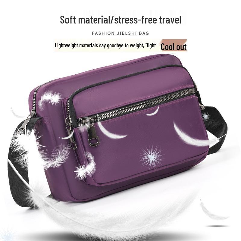 Sac bandoulière Oxford multicouche imperméable pour femmes