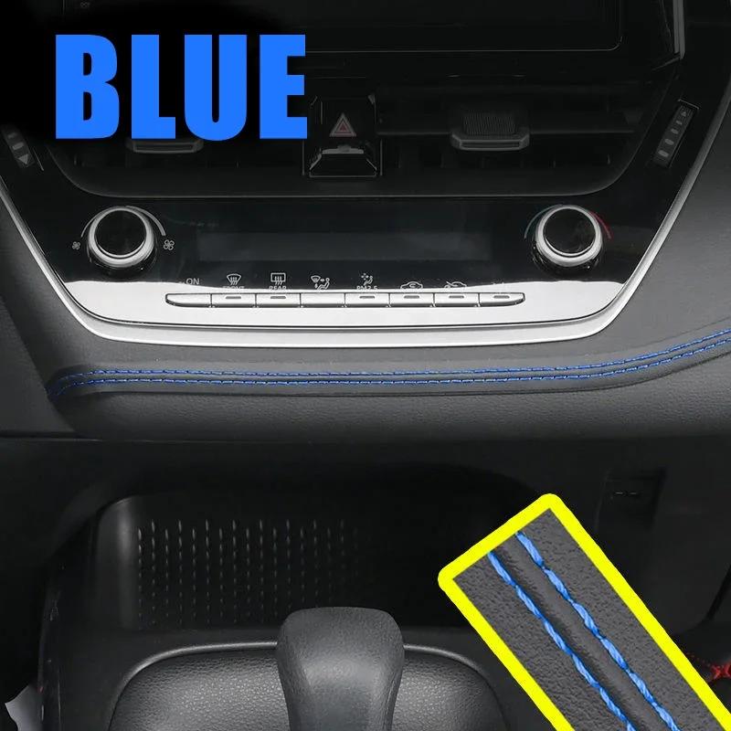 Zierleisten Universal PU Leder Geflecht Dekorative Linie Streifen Für Tür Armaturenbrett Aufkleber Auto Innenraum DIY Streifen Neuer Styl