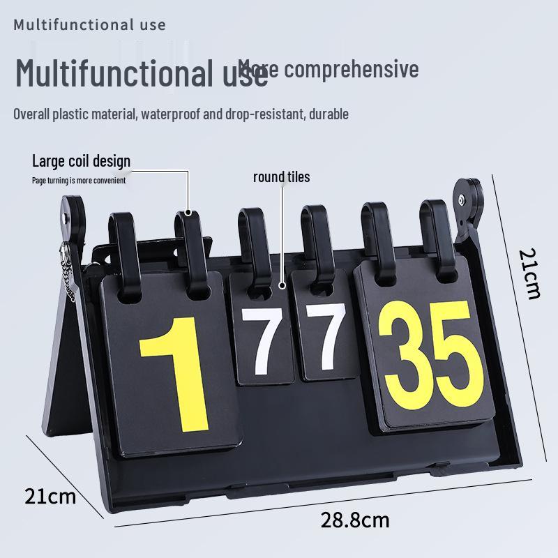 Waterproof Folding Scoreboard for Billiards, Basketball, Table Tennis & Badminton