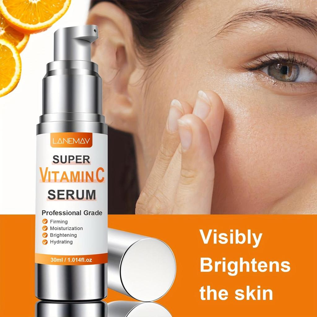 Super Vitamin C Serum - Deep Moisturizing and Hydrating Facial Skin, Brighten Skin and Improve Skin Texture - Suitable for All Skin Types,30ml