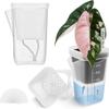 Automatic Watering Flower Pot Plastic Translucent Planter Drainage Holes for Cuttings Household Decor Gardening Tool