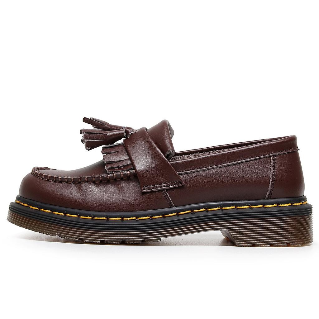 Tassel loafers women's leather low-top small leather shoes women's British style fashion student round head casual shoes