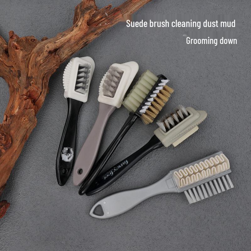 Three-Sided Suede & Leather Winter Boot Cleaning Brush