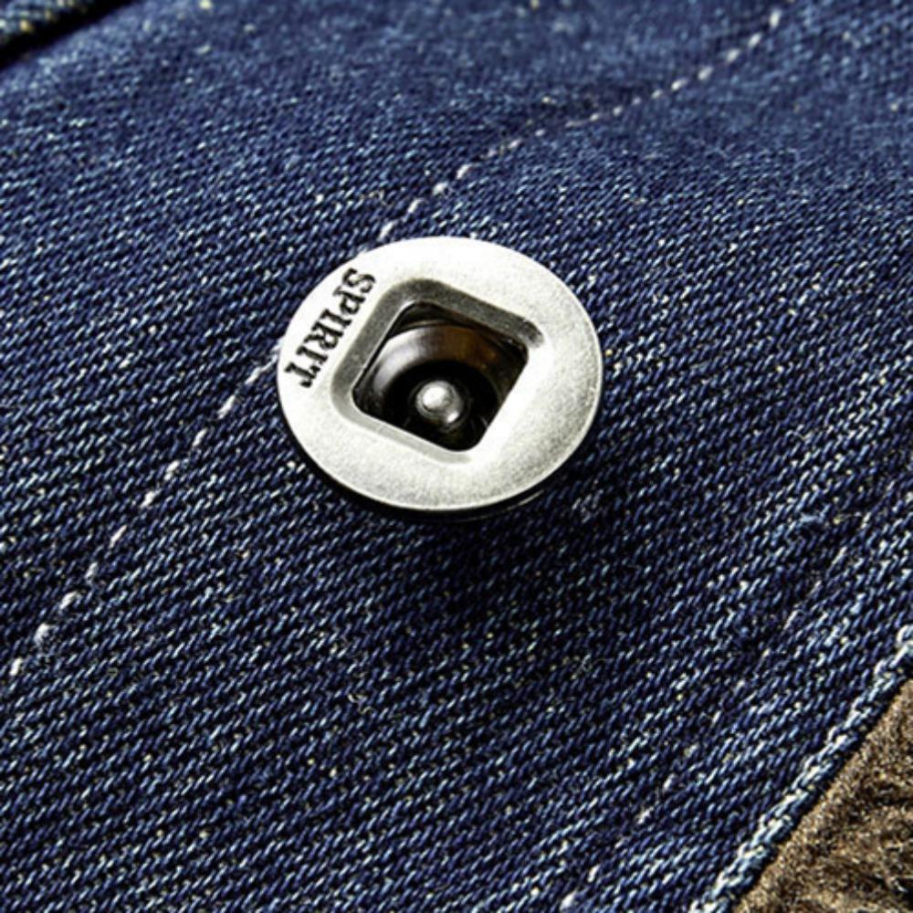 Nuevas Chaquetas de Mezclilla Cálidas de Invierno para Hombre con Forro Polar Bolsillos Grandes Chaquetas de Mezclilla Cargo Alta Calidad Masculino Azul Claro Slim Abrigos de Mezclilla Talla 4X