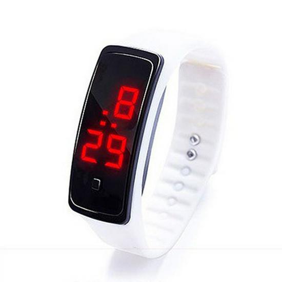 Kids' Sports LED Touch Watch | Fashionable Luminous Gift with Glue Buckle