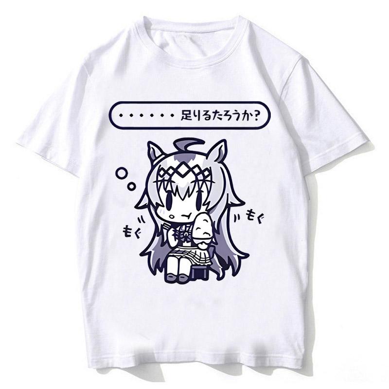 Japanese Game Umamusume T-Shirts Anime Men Women High Quality Cotton Tee Shirt Short Sleeve 100% Cotton T Shirt Tops