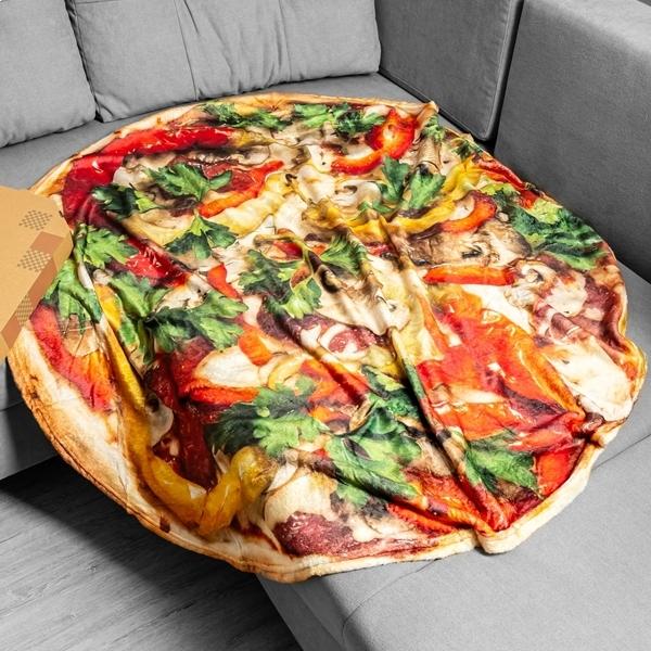 Giant Pizza Blanket XXL 120 Cm XXL Warm Soft Comfort Plaids