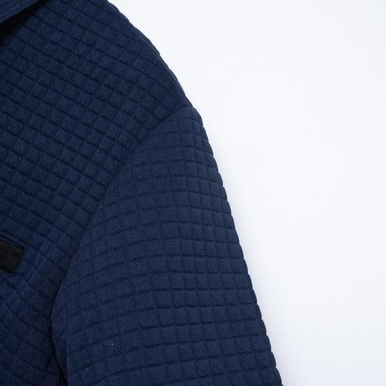 Erkekler Yaz Gömlek Kısa Kollu Slim Fit Düz Renk Düğmesi Turn-down Yaka Ekose Doku Yumuşak Nefes Kazak Rahat İş Üst