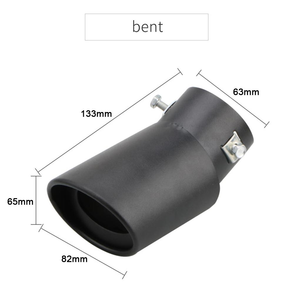   Exhaust Tips 1.5-2.1 Inch Inlet Car Auto Exhaust Tailpipe Stainless Steel Modification Accessories High-Temperature Resistant