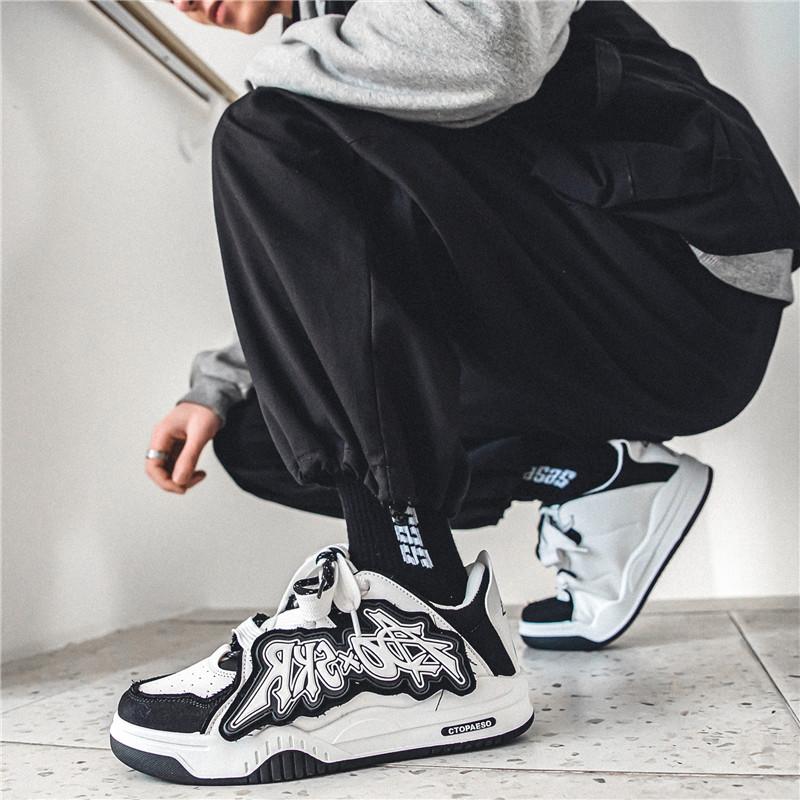 Zapatillas 2024 Autumn Contrast Men Sneakers Flat Bottom Casual Shoe Letter Board Shoe Denim Blue Tennis Shoe Male Shoe Tenis