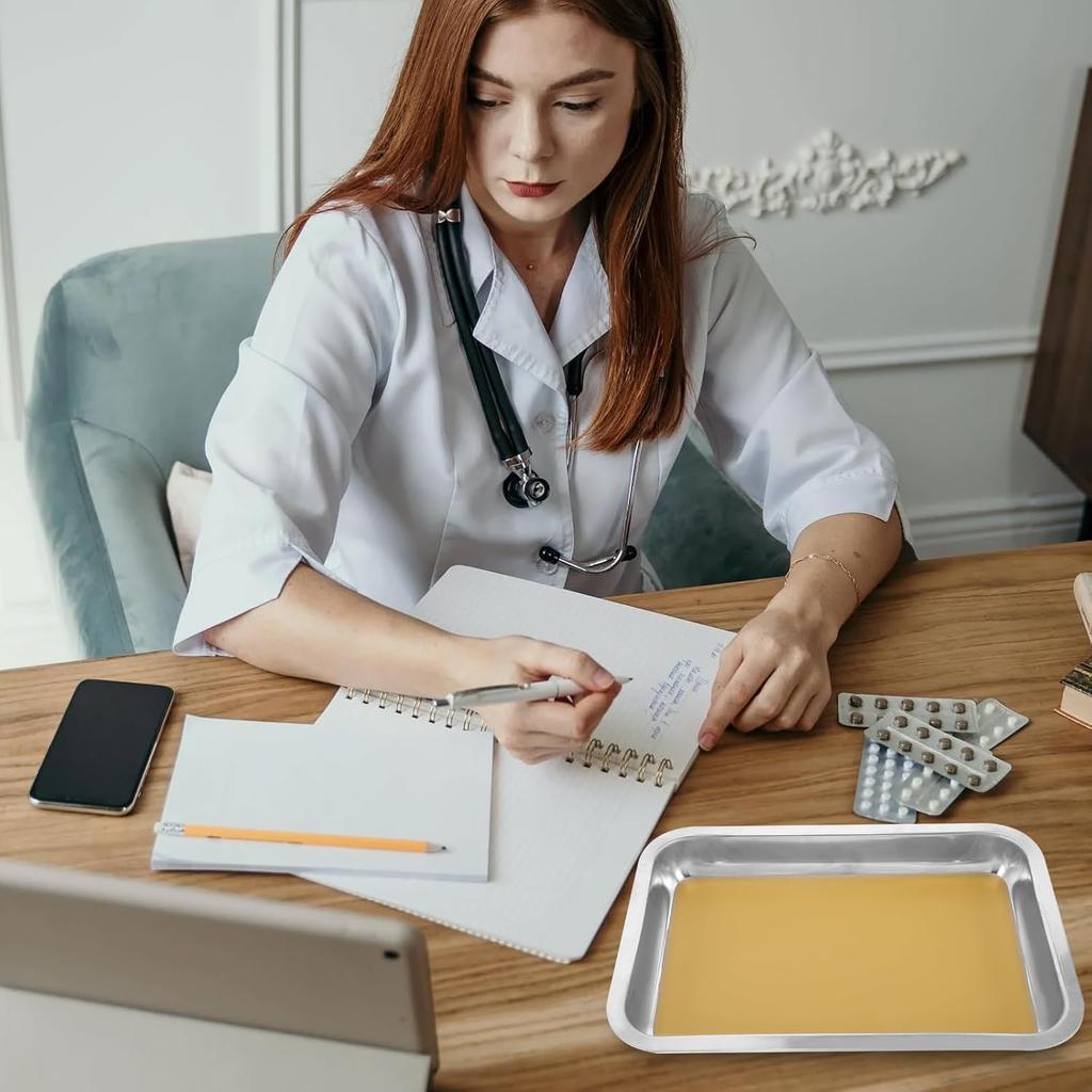 Hemoton Wax Dissection Tray,Stainless Steel Dissection Tray,Premium Anatomy Tray,Wax Dissecting Tray,Dissection Pan with Wax,Lab Dissecting Pan