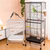 Luxury Bird Cage Large Parrot Birds Cages Accessories Drawer Wheels Birds Houses Lock Parrots Pigeon Feeder Birdcage Supplies
