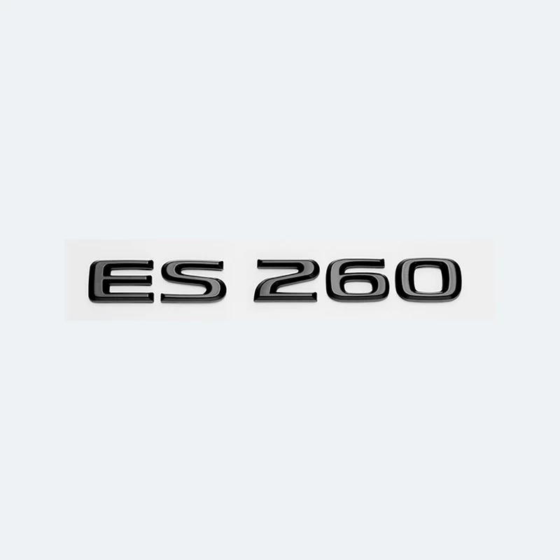 3D Metal Car Letters Rear Trunk Badge Sticker For Lexus Series ES200 ES240 ES250 ES300 ES350 Chrome Glossy Black Emblem