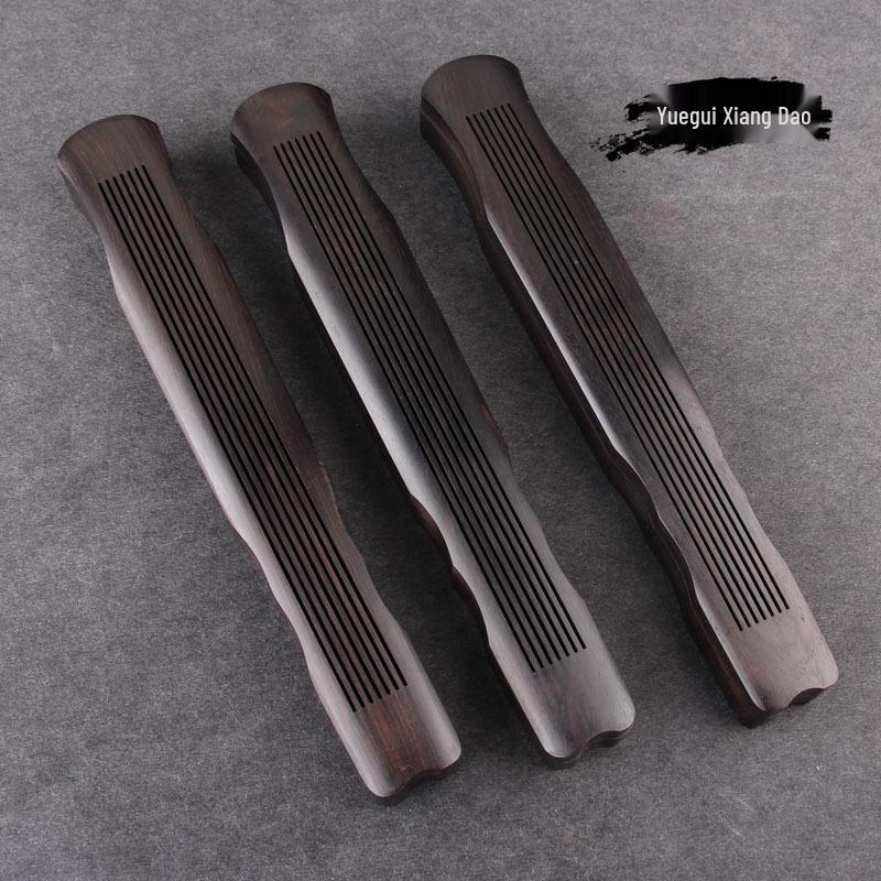 Solid Wood Ebony Guqin Incense Burner and Agarwood Incense Box Set 02625666