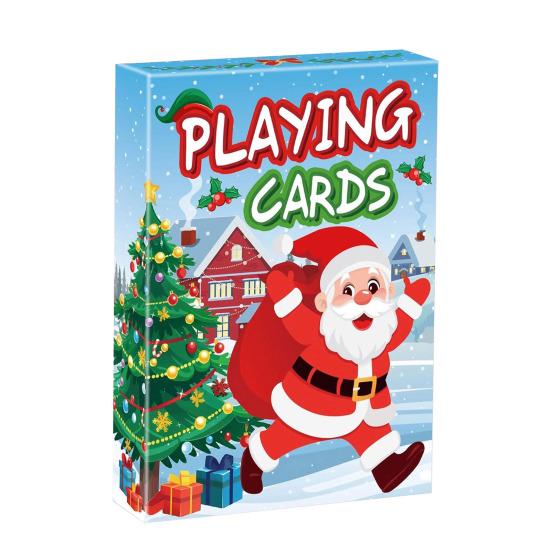 

1/2/3 набора Рождественские покерные карты Рождественская тема Санта-Клауса Колода карт Детям Взрослым Семейный вечер Многопользовательская Интерактивная Классическая Карточная настольная игра 1pc