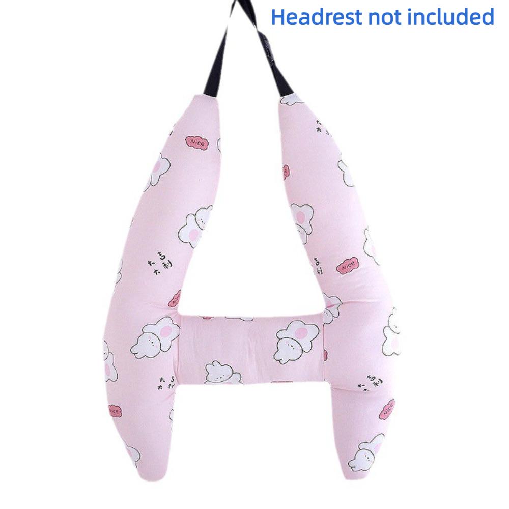 

Cartoon Ultra-Soft Car Seat Pillows H-Shape Restful Naps Travel Pillow Safety Sleeping Head Support Kid