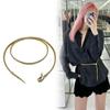 Bendable Snake Body Chain for Women Adjustable Punk Snake Belly Chain Flexible Multi-Purpose Bracelet Necklace Jewelry