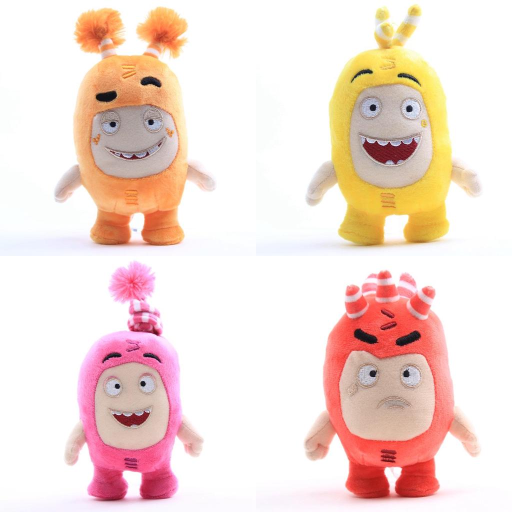 Oddbods 18cm Plyšová Měkká Hračka na Mazlení Mlok Bublinky Pogo Zee Jeff Fuse Slick Výjimečně Měkký A Roztomilý