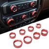Auto Center Console Control Switch Knob Cover Trim Bezels For Chevy Silverado 14