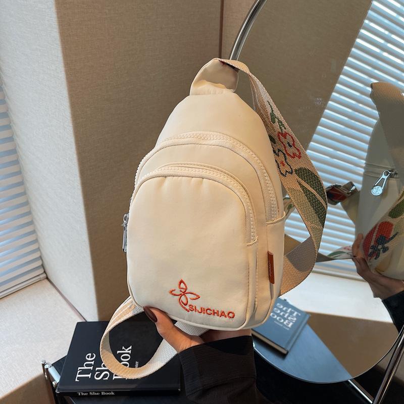 Trendy Brand Breast Bag Women'S Large-Capacity Sports Fitness Bag Sen Shoulder Bag College Student High School Student Sports Messenger Bag