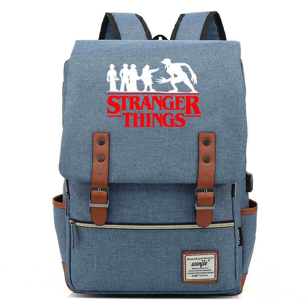 Stranger Things Studenten-USB-Rucksack