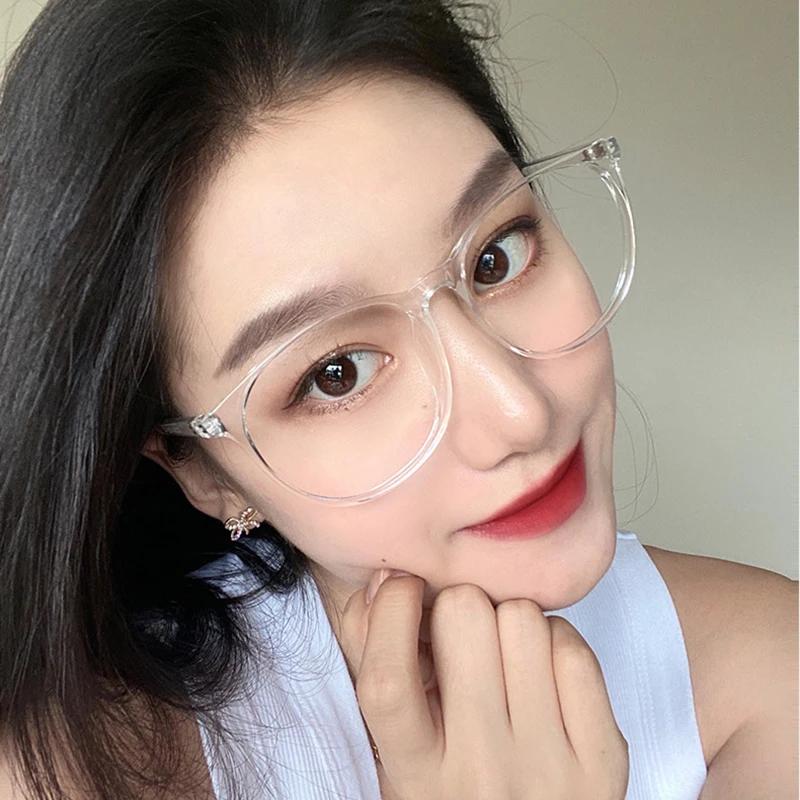 Women Men'S Anti Blue Light Round Myopia Glasses Vintage Finished Optical Spectacle Nearsighted Eyeglasses With Diopter 0 To-6.0