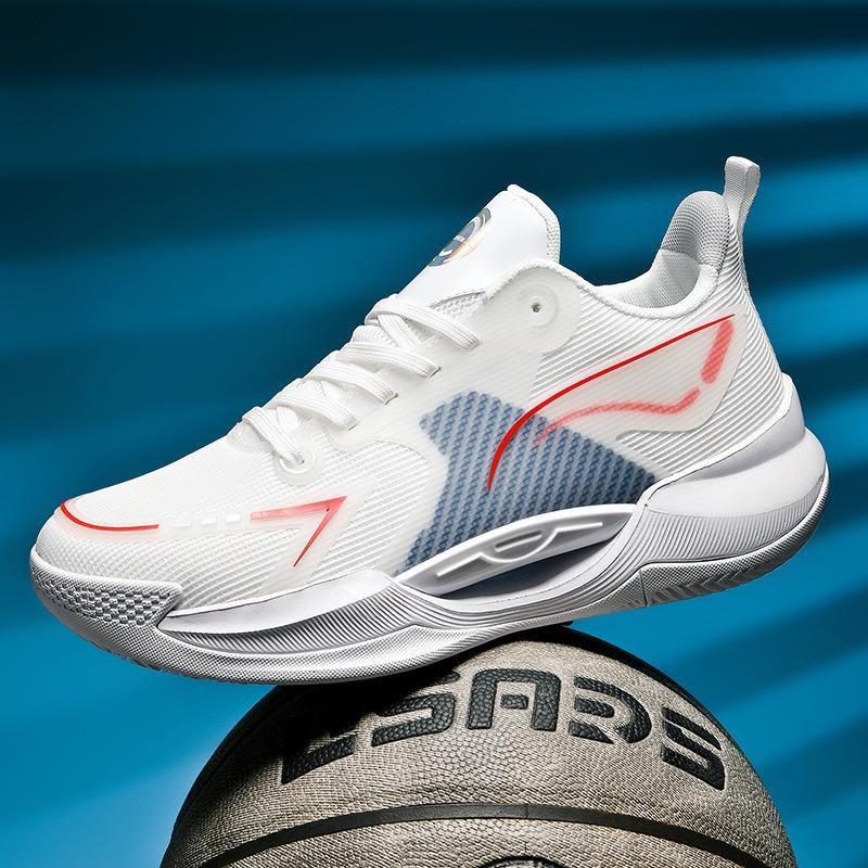 Men's Basketball Comfortable Sneakers Mesh Cushioning Accent Lightweight Sports Shoes
