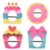 Multicolor Party Photo Props Felt Headgear Hat Funny Cake Hat Party Cap  Gift