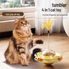 Cat Self-Entertainment Interactive Feather Teaser Turntable Toy
