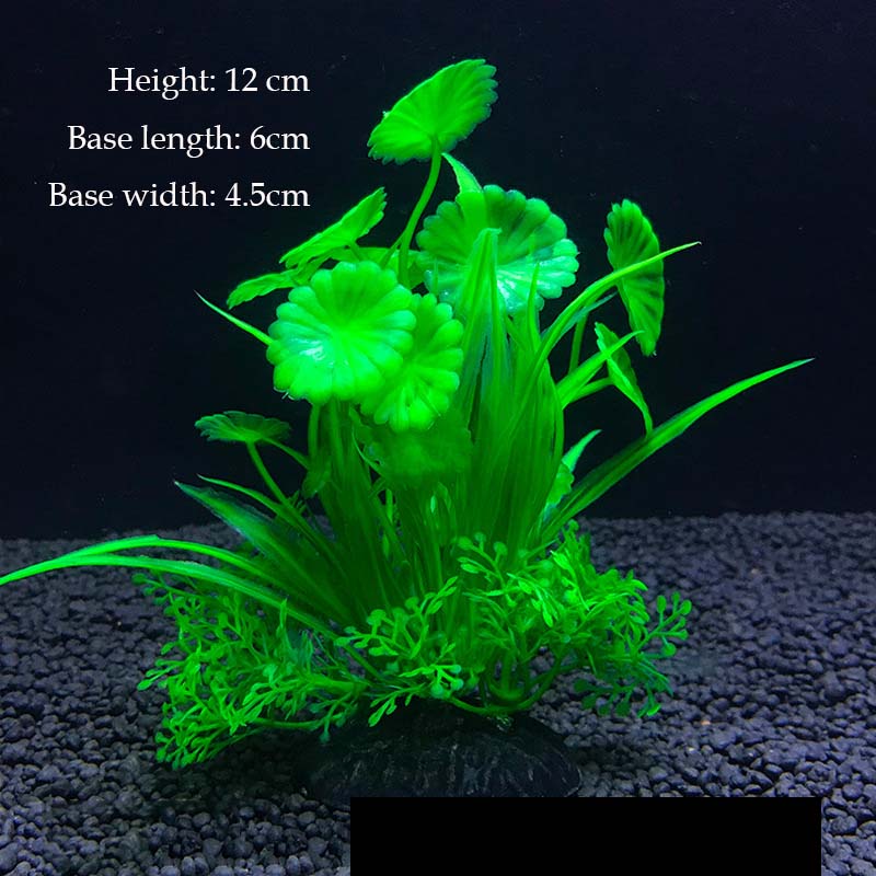Plantas Artificiais Subaquáticas de Plástico Aquário Tanque de Peixes Aquático Arbusto Falso Grama Aquática Verde Decoração de Simulação de Visualização