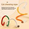 Cat Bite Rope Toys for Self-entertainment and Boredom, Teething Sticks, Goiter Fruit Bite Ropes, Cat Teasing Sticks, Durable New Cat Toys