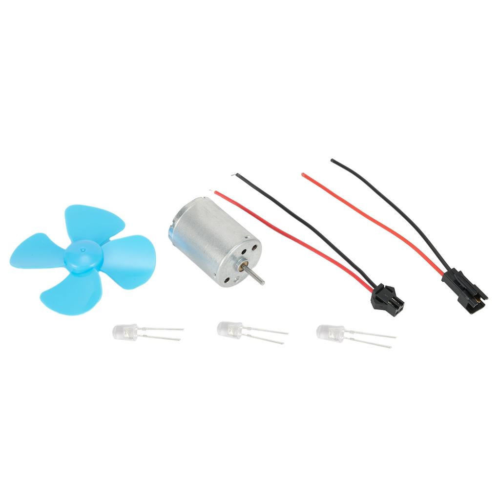Windturbinen-Generator-Kit 12V Dynamo-Motor DC 0-20V mit Vierblatt-Rotorblatt für Kleine Windenergieerzeugung und Experimentier-Kits