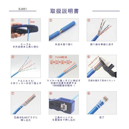 VCE [100-Pack] UL-Certified RJ45 Through-Type Connectors for CAT6, CAT5E, and CAT5 LAN Cables, Easy Wiring, Break-Resistant, 23-26AWG