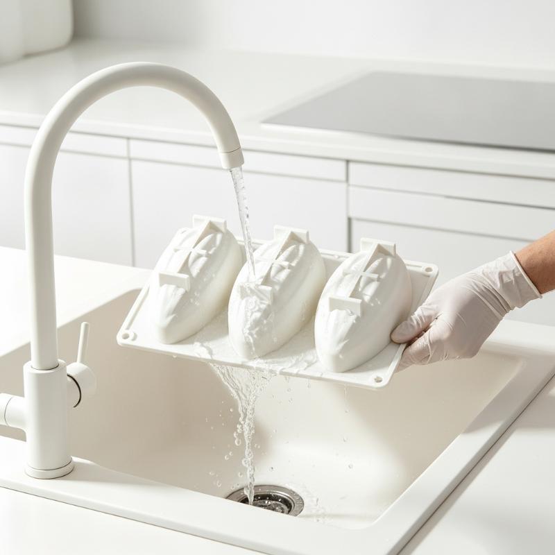 Stampo in Silicone per Torta 3 Cavità Forma di Mandorla Stampo da Forno Riutilizzabile Mousse al Cioccolato Dessert Budino Stampini per Gelato