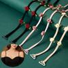 Adjustable Bra Straps Elastic Rose Flower Lingerie Strap Wedding Party Dress