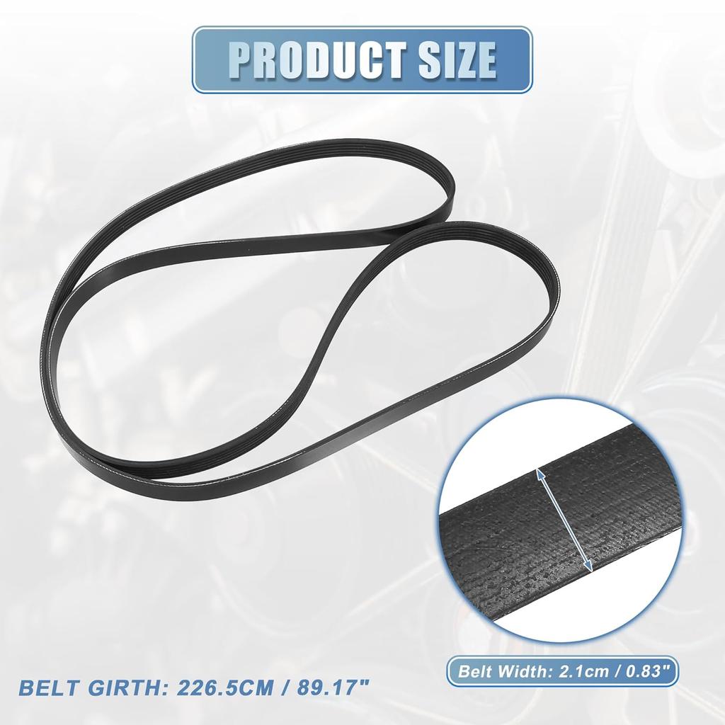 ACROPIX Car Engine Multi V-Ribbed Serpentine Drive Belt Fit for Nissan Altima Sentra 2002-2006 2.5L No.LF9J15909A - Pack of 1